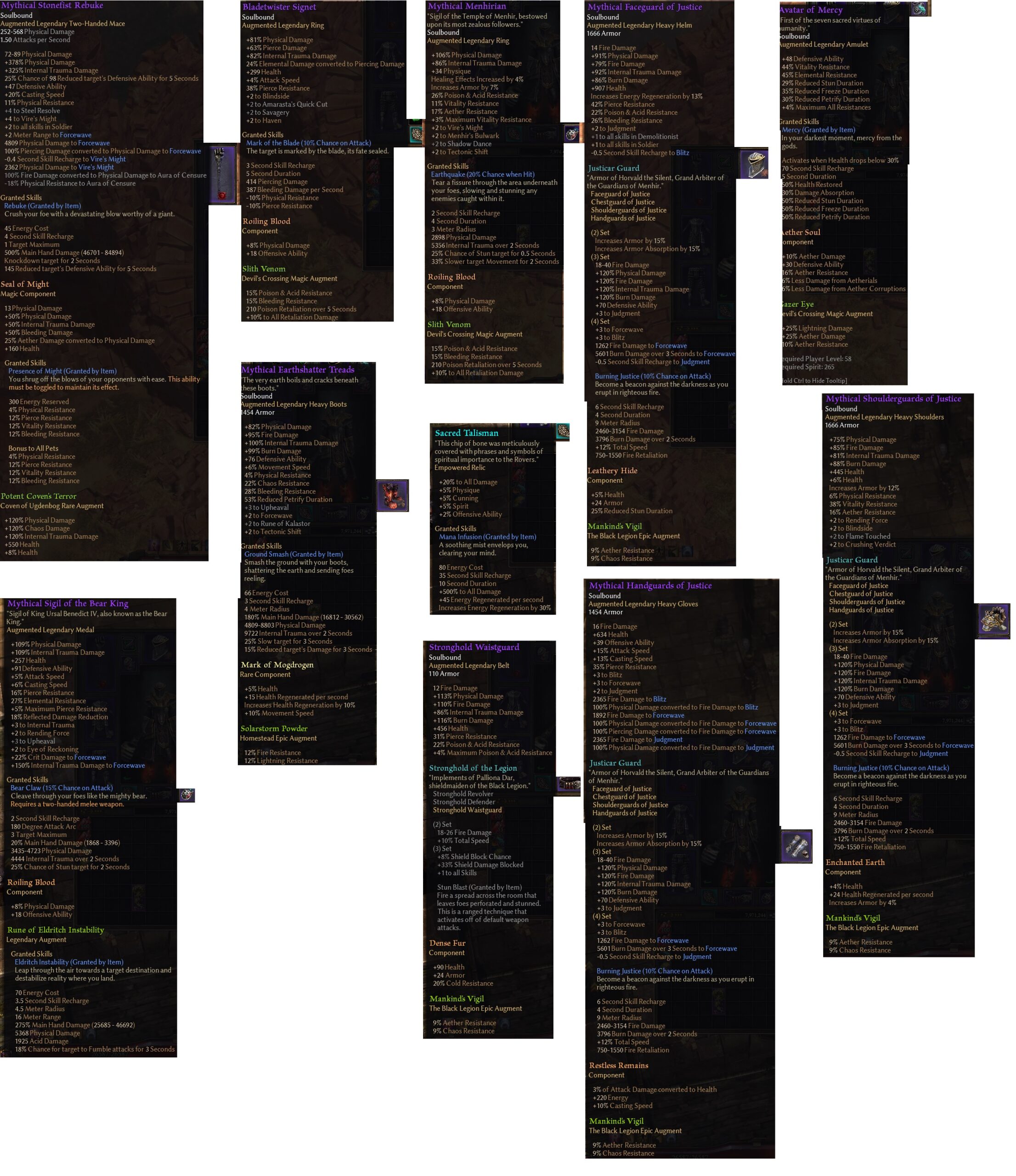 Equipement forcewave du warlord pour détruire le end game