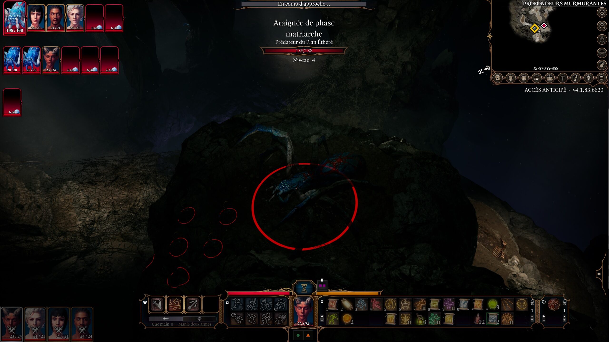 Le boss matriarche arraignée de phase