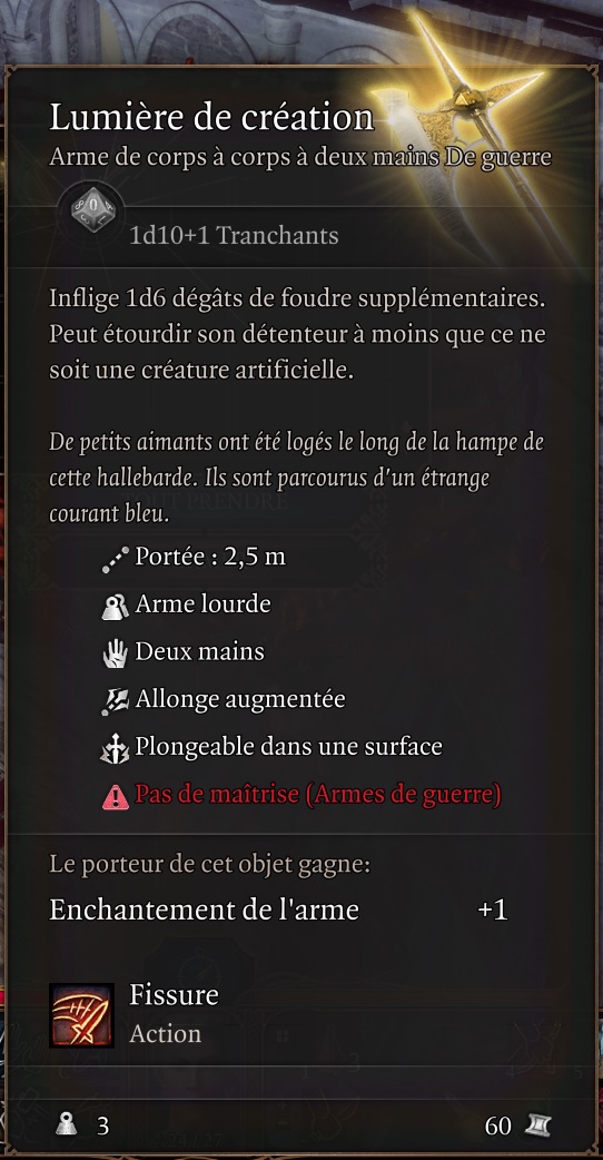 Lumiere de Creation Baldur's Gate 3
