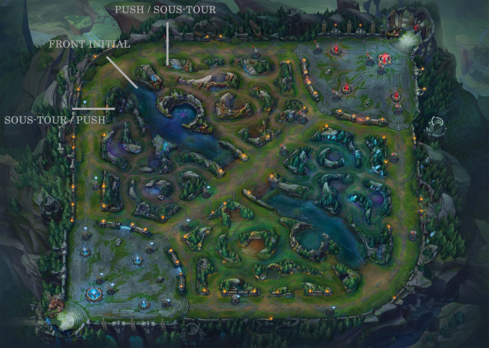 Map toplane League of legends