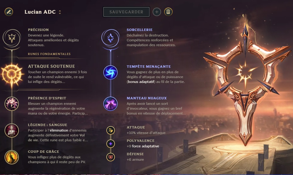 runes lucian S11 league of legends