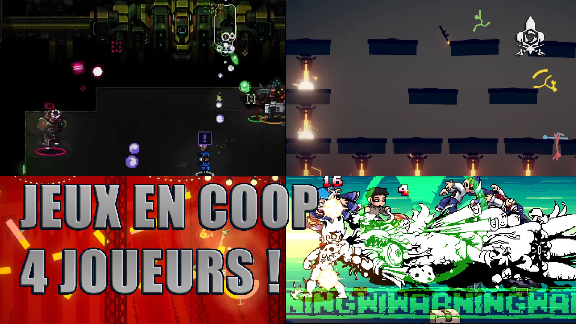 4 top jeux en coop locale et online à quatre joueurs en 202