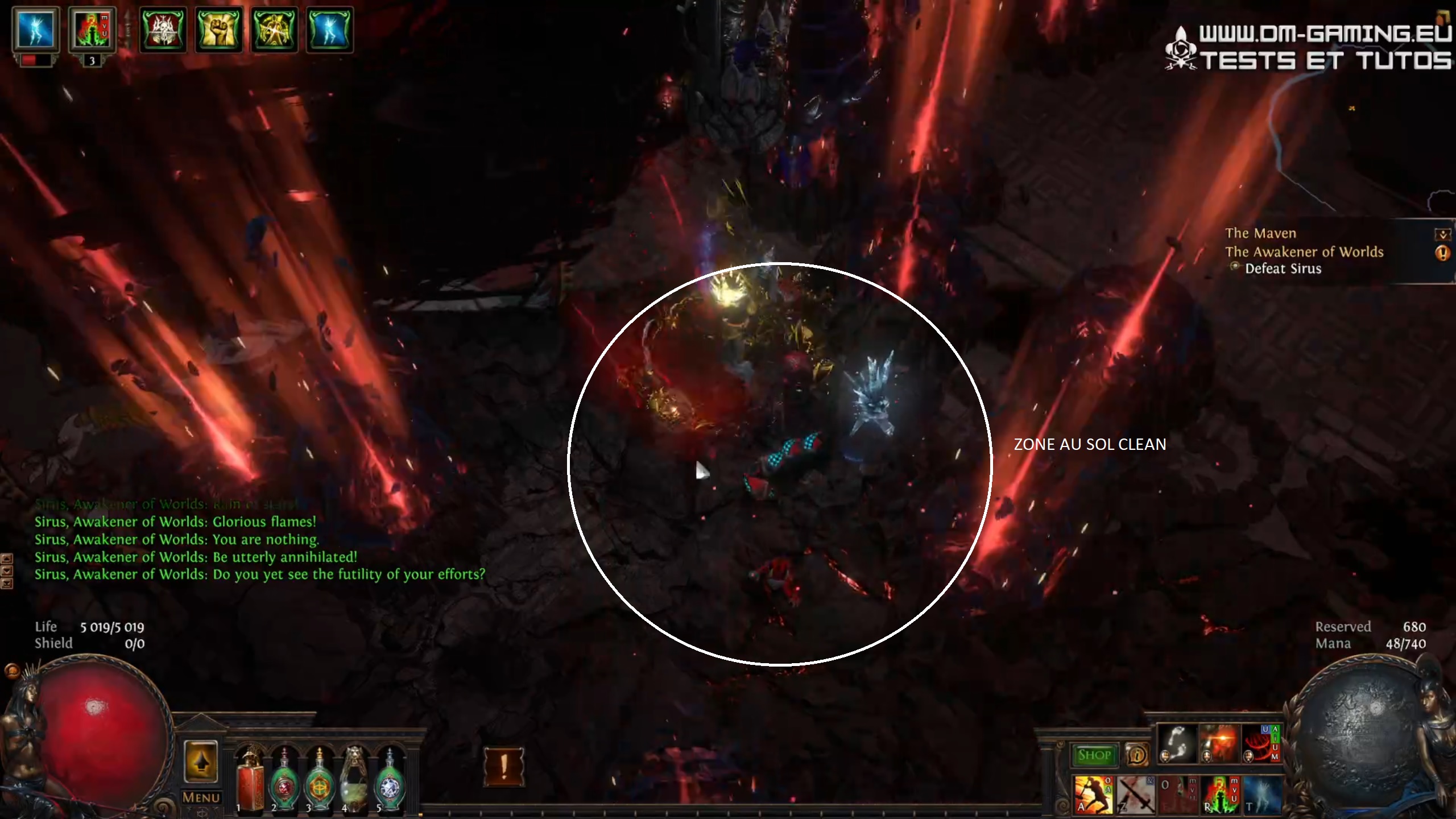 Faire descendre Sirus