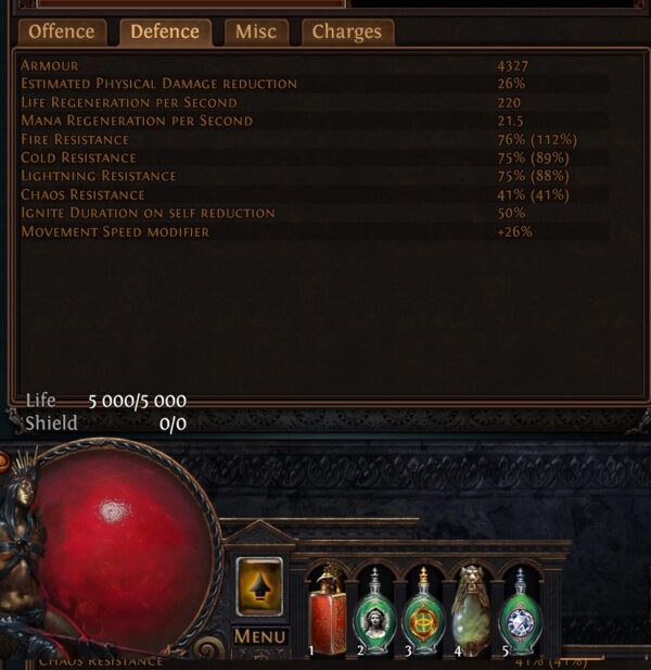 Stats Lacerate bleeding SSF viable Path of exile 3.13