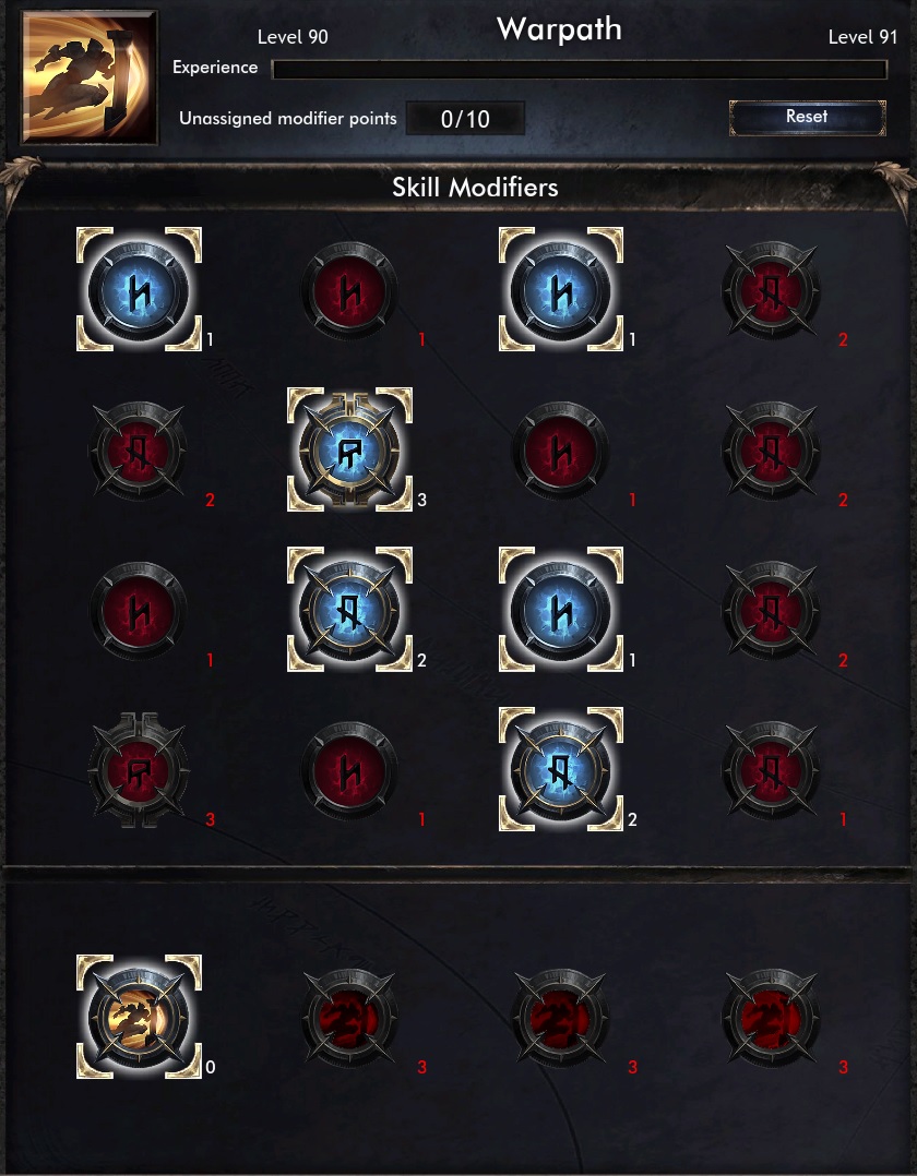 Chemin de guerre wolcen bluid bleeding edge 187