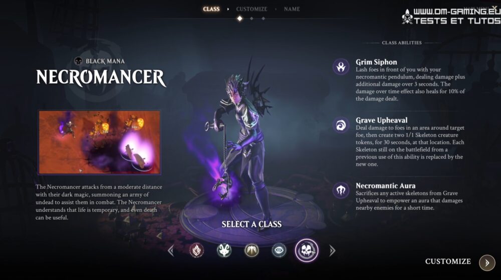 LES CLASSES magic legends