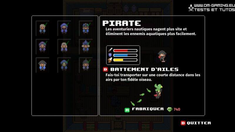 debloquer la classe pirate rogue heroes dm gaming