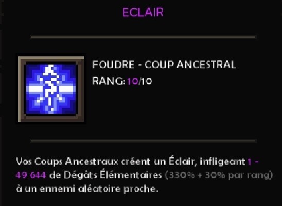 eclair coup ancestral the slormancer