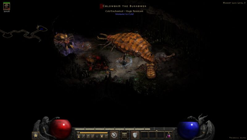 le gros vers coldworm acte 2 diablo 2 resurrected
