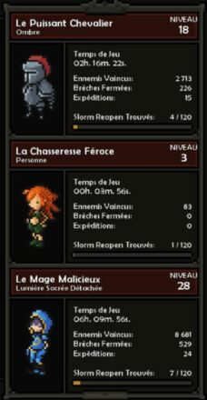les classes de The Slormancer Dm gaming