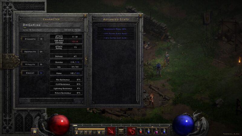 les stats diablo 2 resurrected