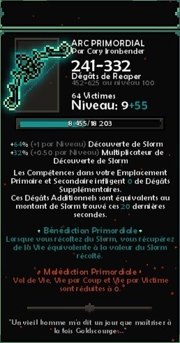 slormbane, arc primordial jumeau the slormancer dm gaming