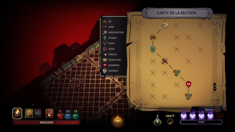 choix du chemin Curse of the Dead Gods Clovis Pardieux