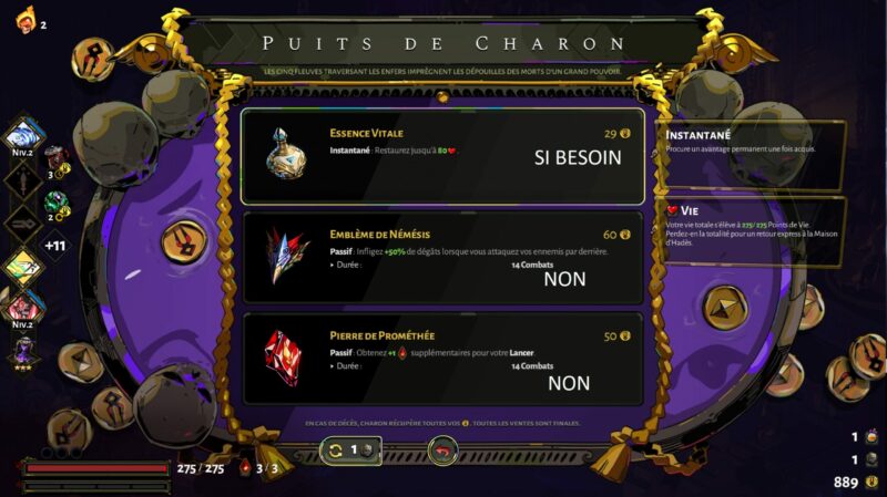 Achat puits de Charon