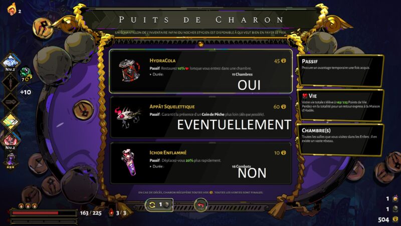 Achat puits de Charon second exemple