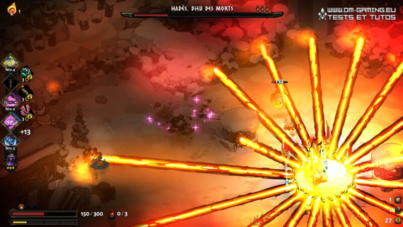 Boss final Hadès giga laser