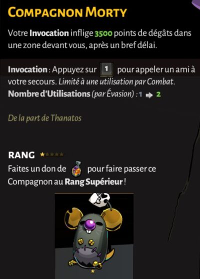 Compagnons Morty Hadès