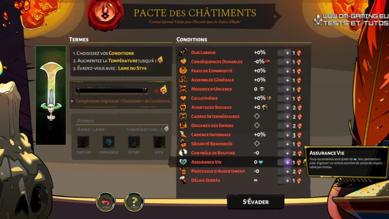 Endgame pacte des chatiments Hades