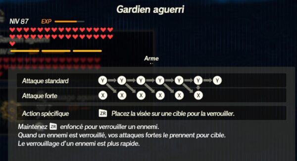 Guardian Aguerri combos Hyrule Warriors