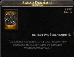 Sceau des ames fragments de peau os et sang Anima