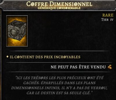 coffre dimensionnel tiers 4 Anima