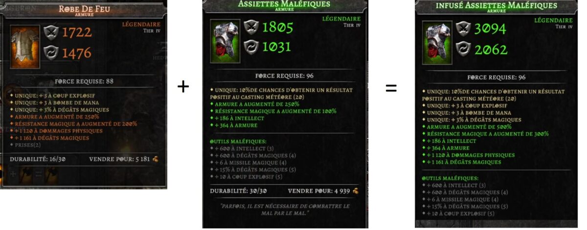 fusionner des legendaires Anima