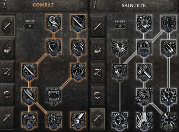 Compétences Build 350 m dps Anima R20+ endgame