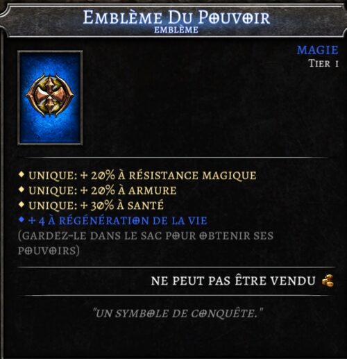 Embleme du pouvoir Anima The Reign of Darkness