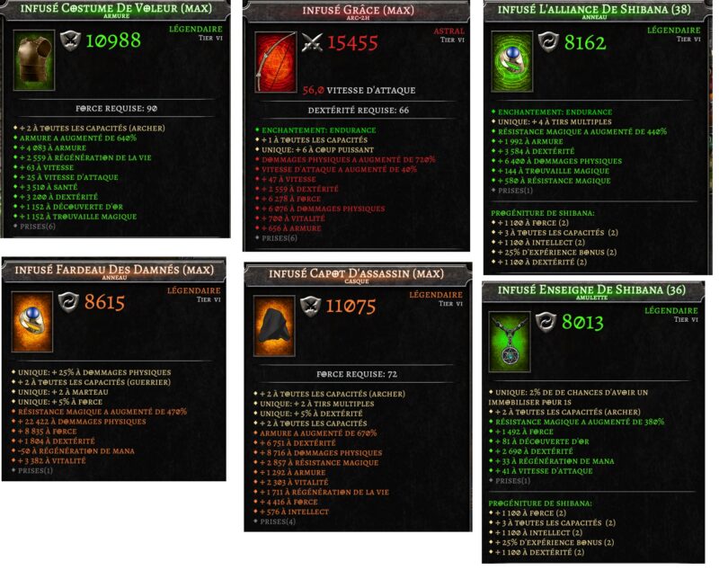 Equipement Build Archer Tir à l'Arc Speed, Complet Anima