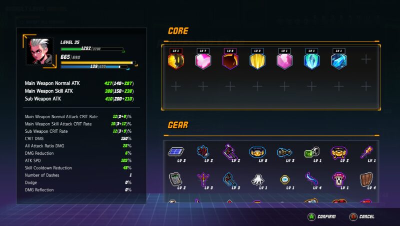 stats personnage hache Blade Assault