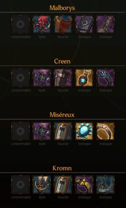 Les objets de BlightBound